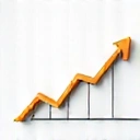 Ikona grafu stoupajícího nahoru symbolizující dlouhodobé výsledky.